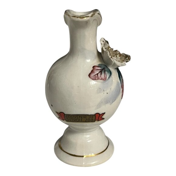 Vintage Detroit Zoo Souvenir Mini Pitcher Vase Made in Japan - Picture 3 of 5
